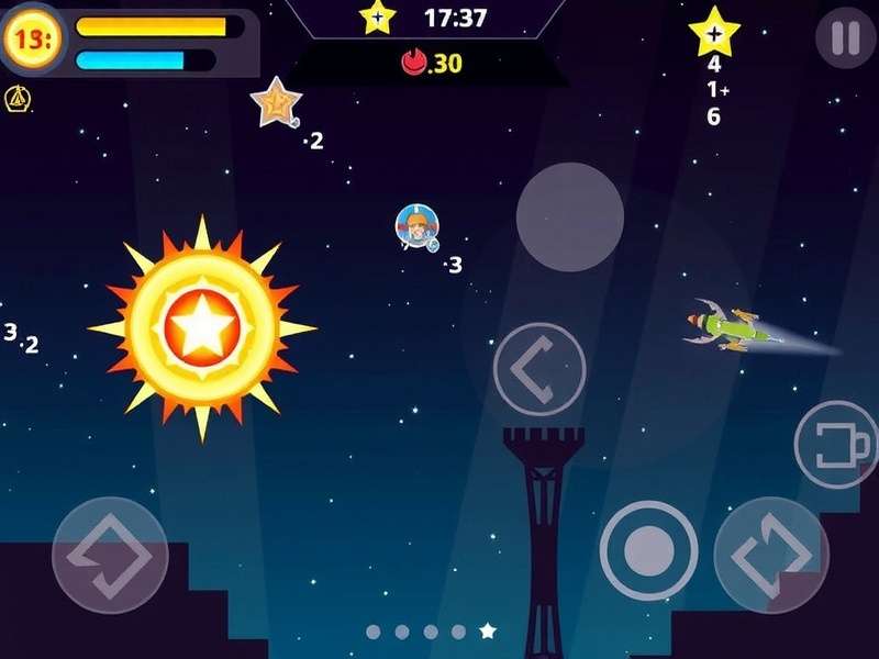 Sun Quest Stellar Dash Gameplay Screenshot